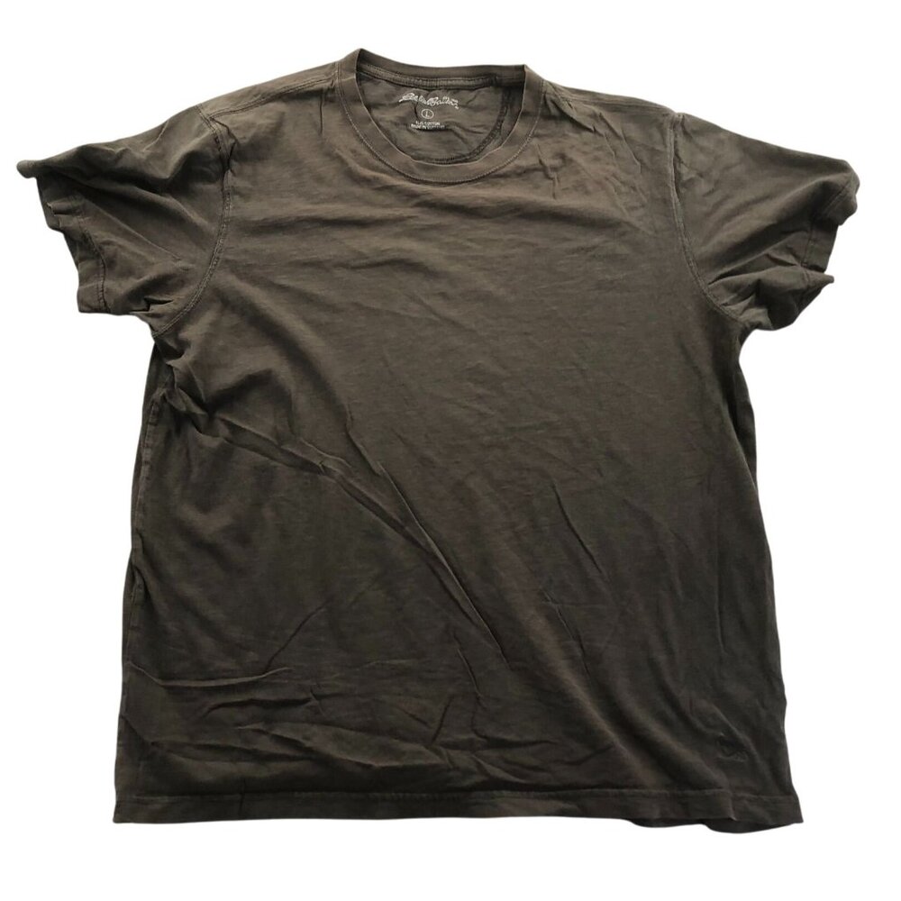 Eddie Bauer Mens T-Shirt Large Green Short Sleeve Classic Casual Cotton Top